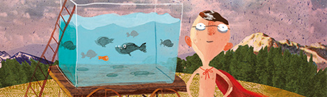 Le garçon qui nageait avec les piranhas, David Almond (2012)
